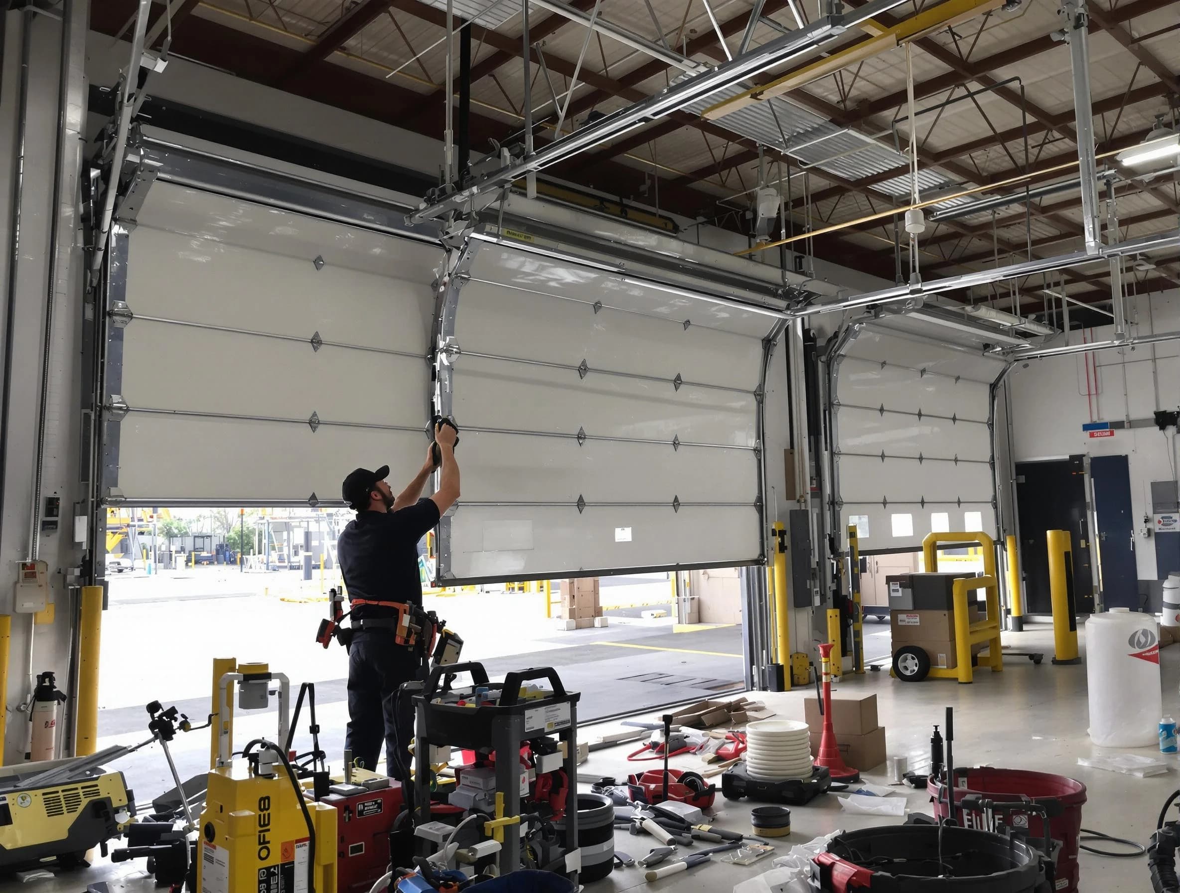 Wheat Ridge Garage Door Repair technician performing commercial garage door repair in Wheat Ridge