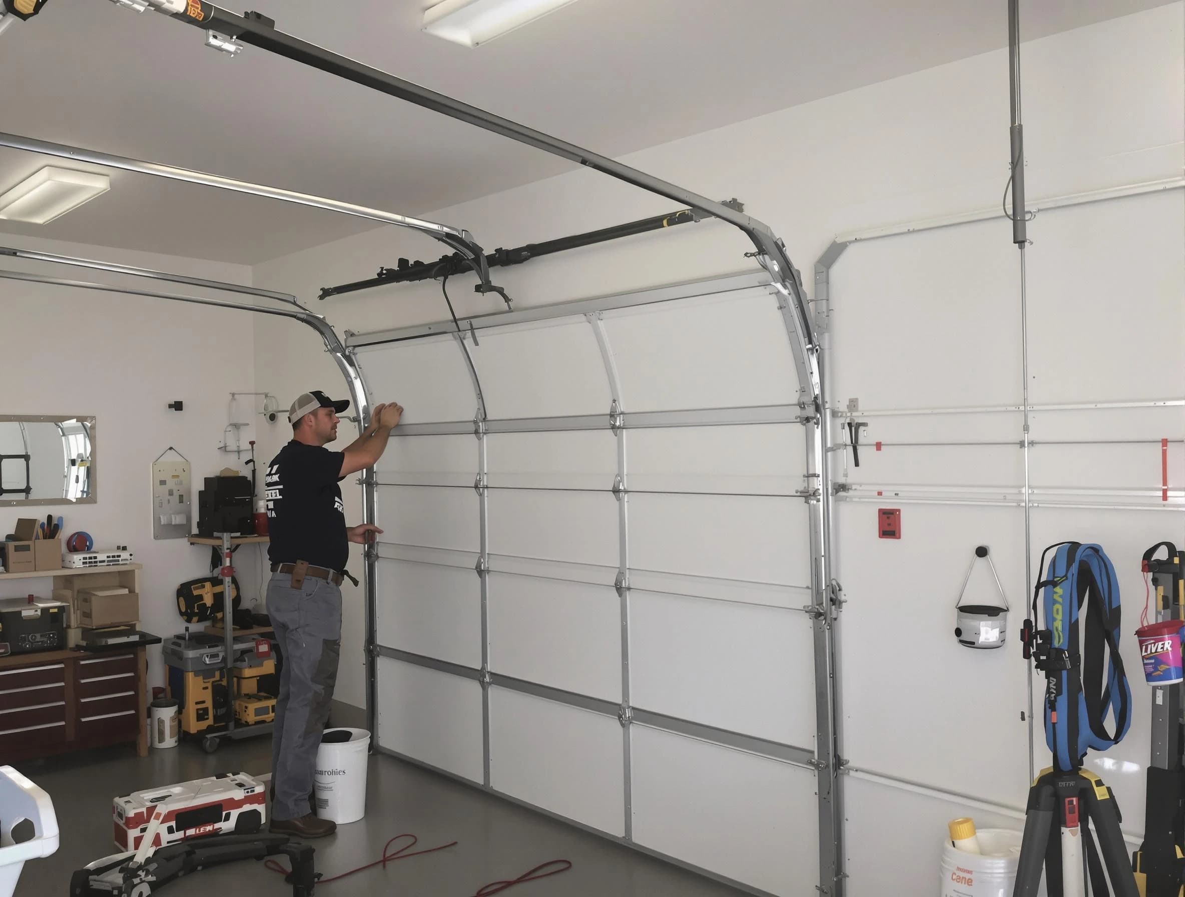 Wheat Ridge Garage Door Repair team installing new garage door in Wheat Ridge