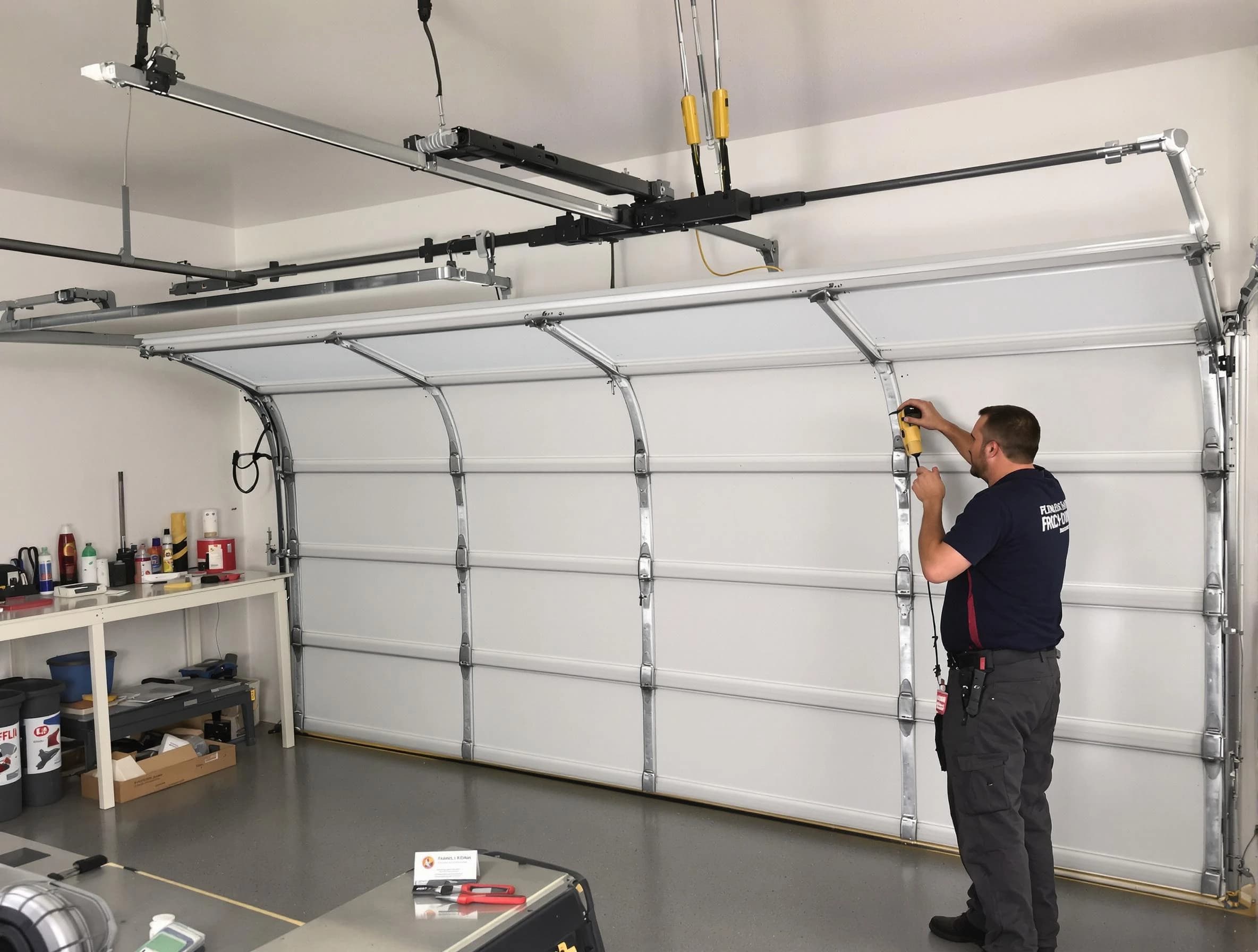 Wheat Ridge Garage Door Repair certified technician performing overhead door system repair in Wheat Ridge