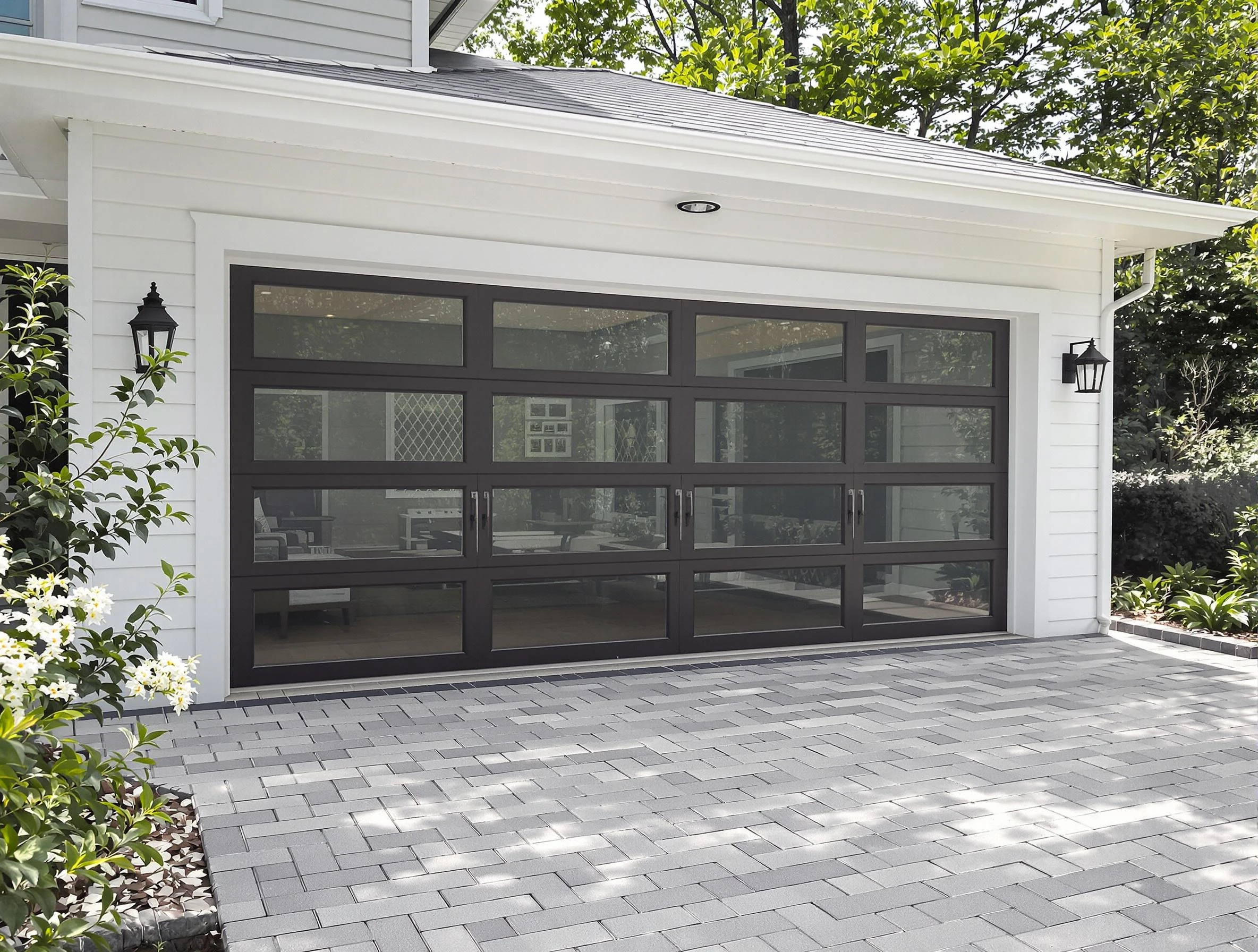 Wheat Ridge Garage Door Repair design specialist presenting custom garage door options to Wheat Ridge homeowner