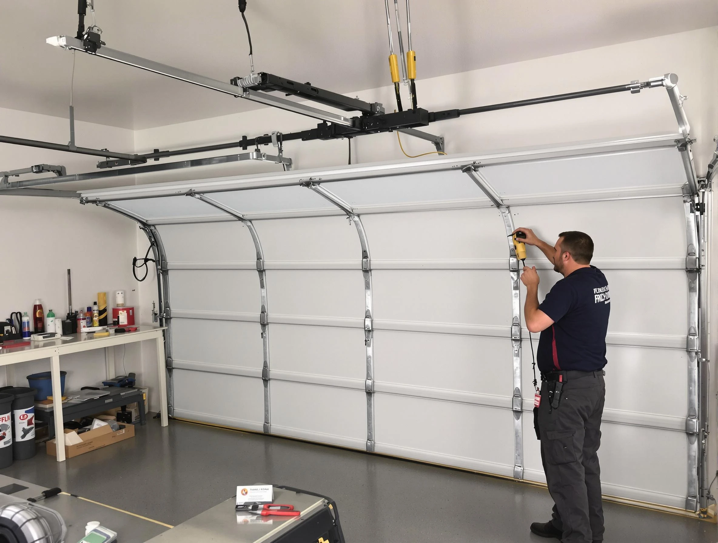 Wheat Ridge Garage Door Repair certified technician performing overhead door system repair in Wheat Ridge