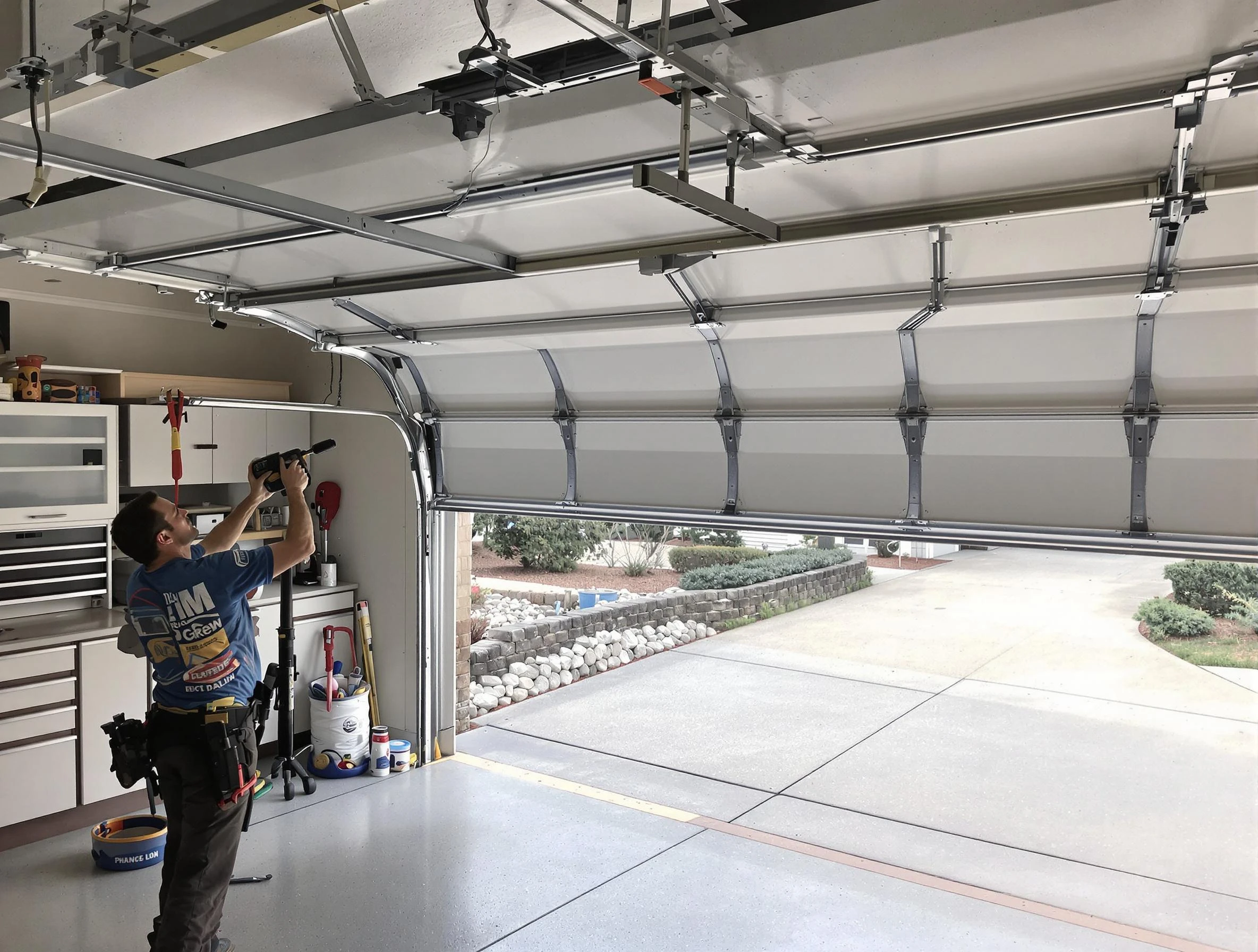 Garage door track repair service by Wheat Ridge Garage Door Repair in Wheat Ridge